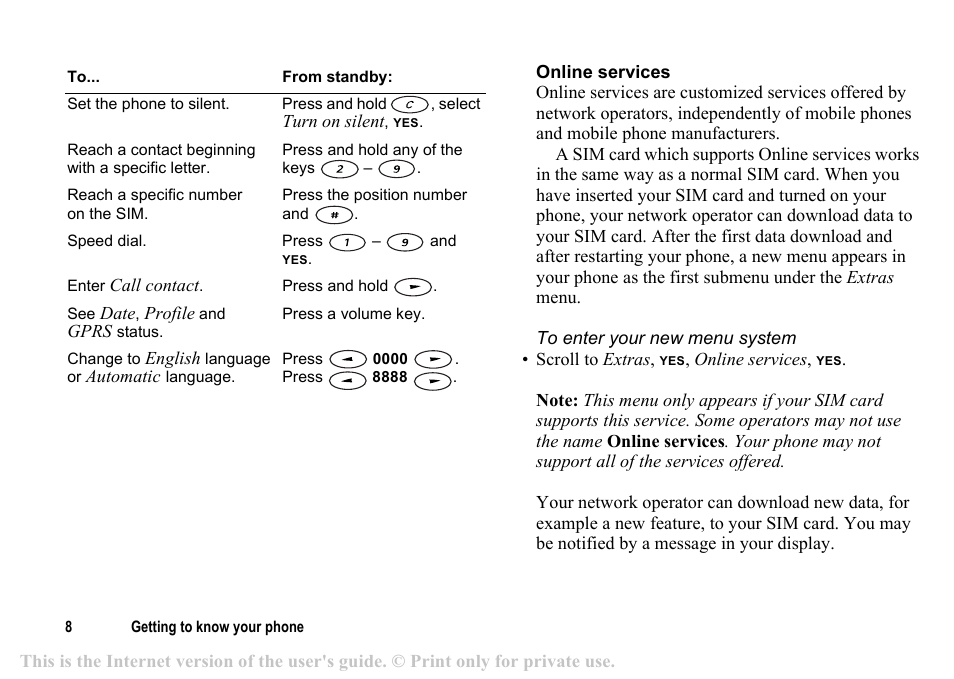 Sony T200c User Manual | Page 8 / 64