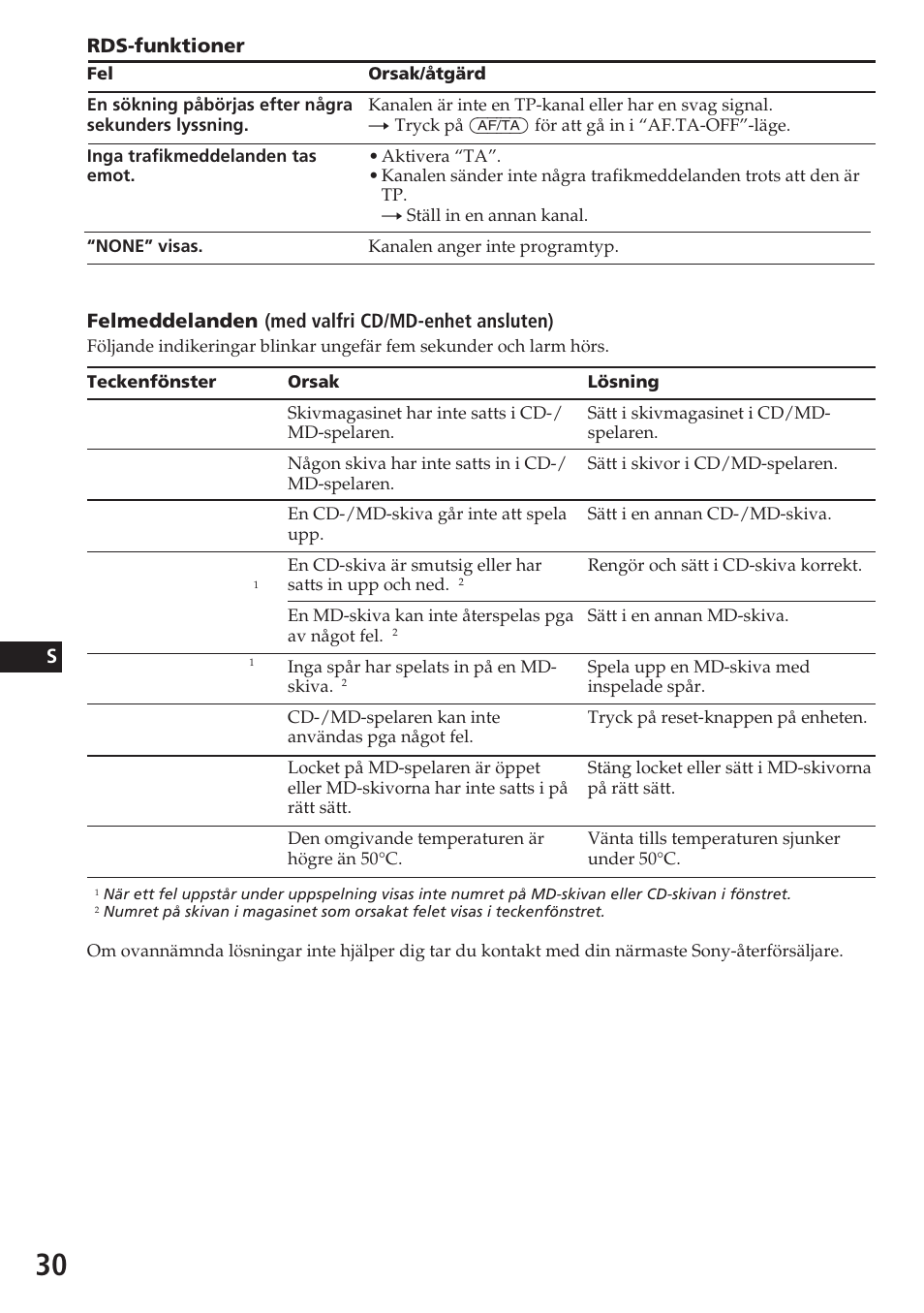 Sony CDX-C580R User Manual | Page 120 / 124