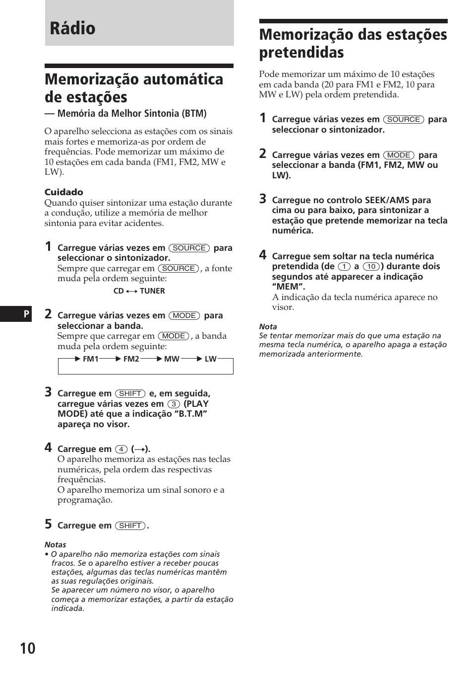 Rádio | Sony CDX-C580R User Manual | Page 70 / 124