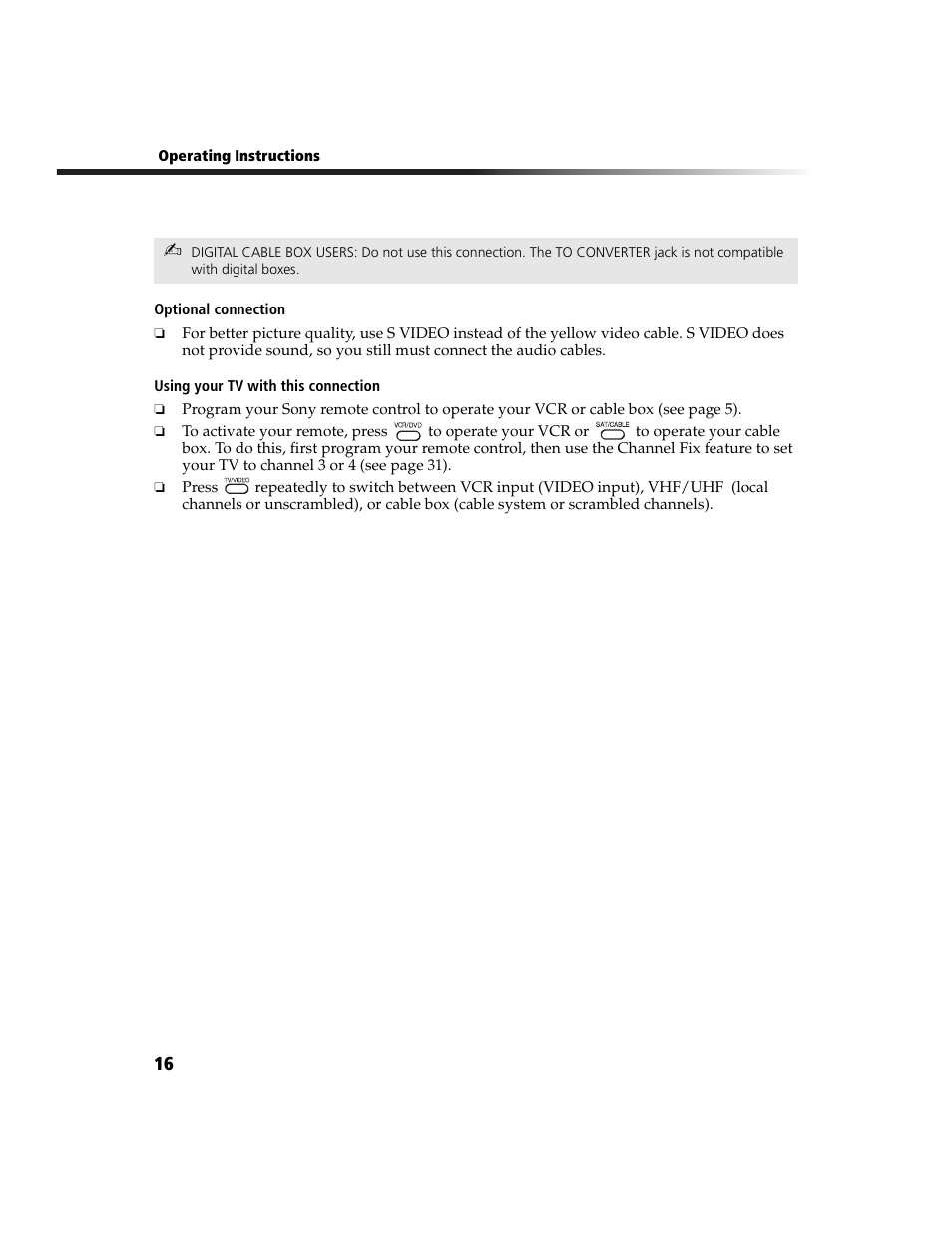 Sony WEGA  KV-27FS210 User Manual | Page 24 / 63