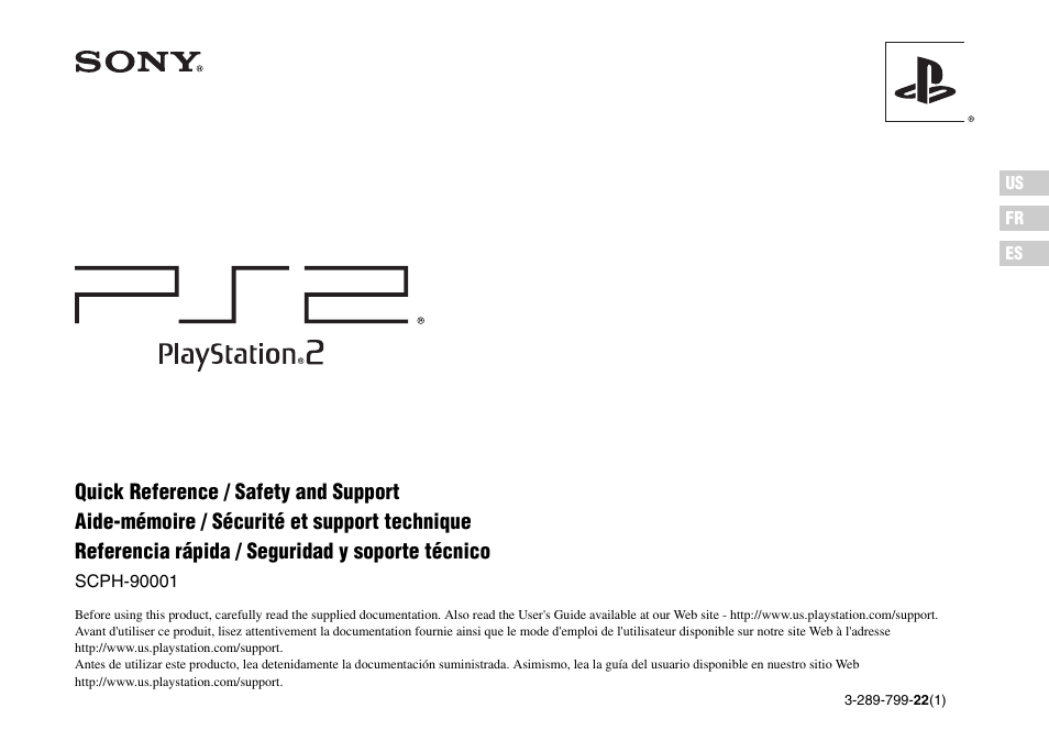 Sony Playstation 2 SCPH-90001 User Manual | 68 pages