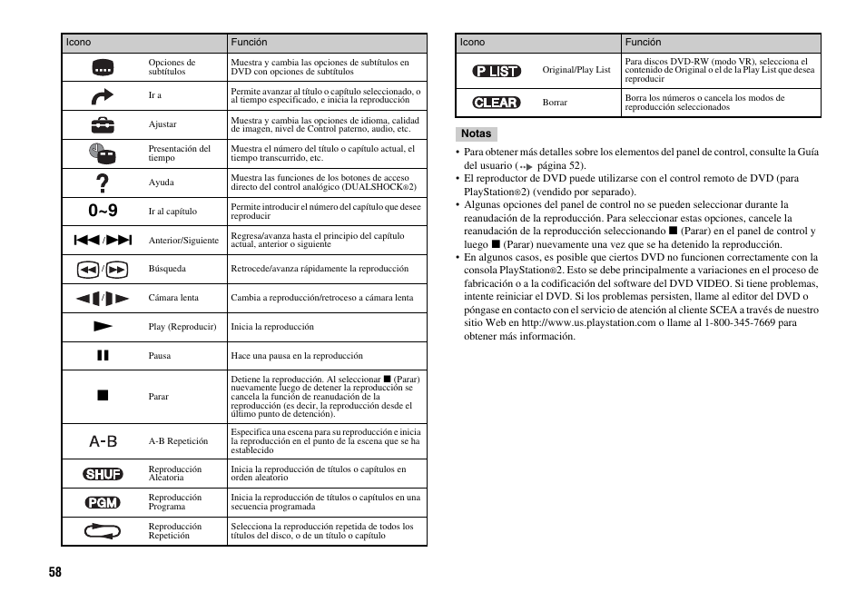 Sony Playstation 2 SCPH-90001 User Manual | Page 58 / 68