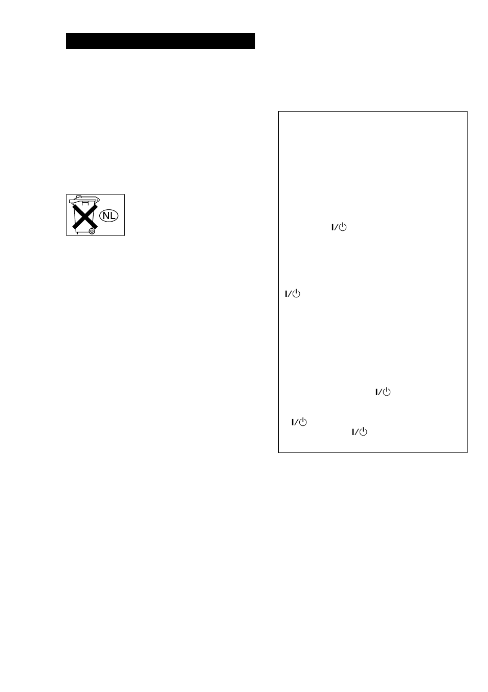 Avertissement | Sony HT-SL7 User Manual | Page 38 / 108