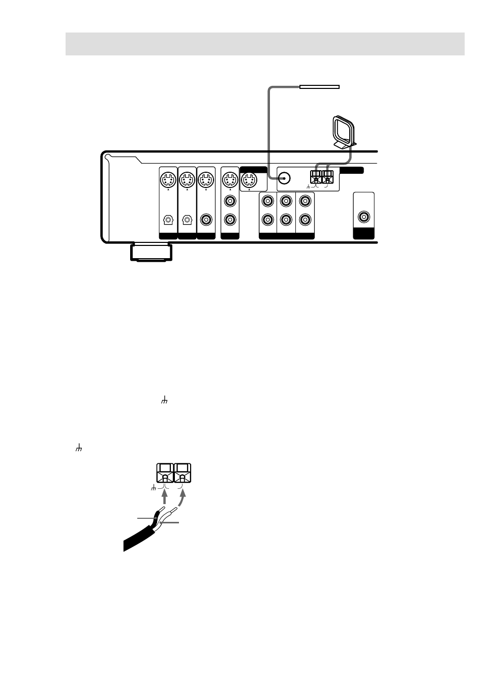 Raccordement des antennes, Remarques sur le raccordement des antennes | Sony HT-SL7 User Manual | Page 42 / 108