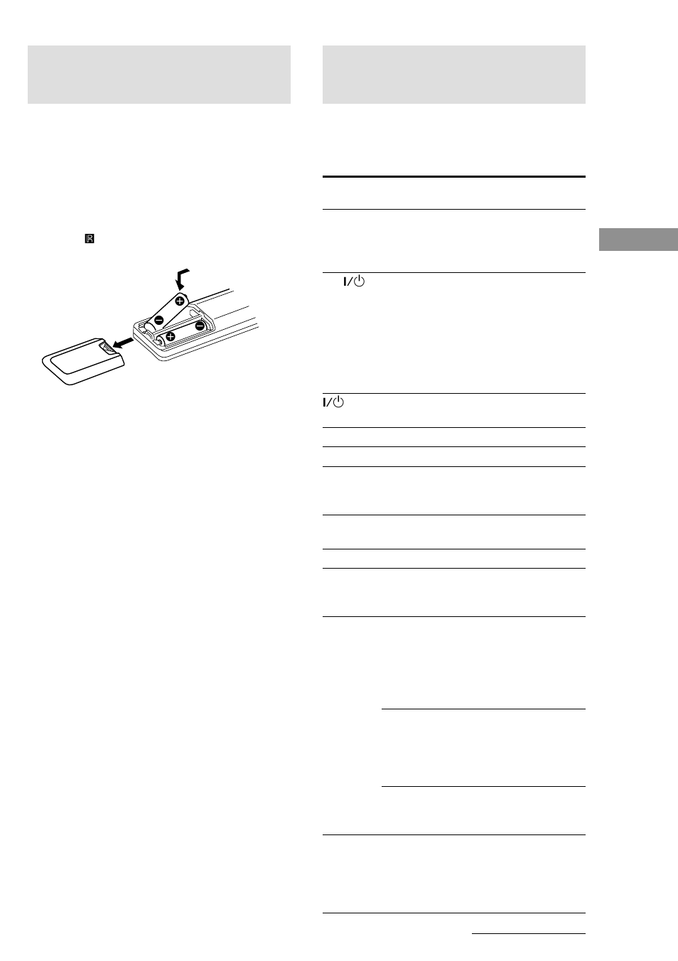 Avant d’utiliser la télécommande, Description des touches de la télécommande, Mise en place des piles dans la télécommande | Sony HT-SL7 User Manual | Page 69 / 108