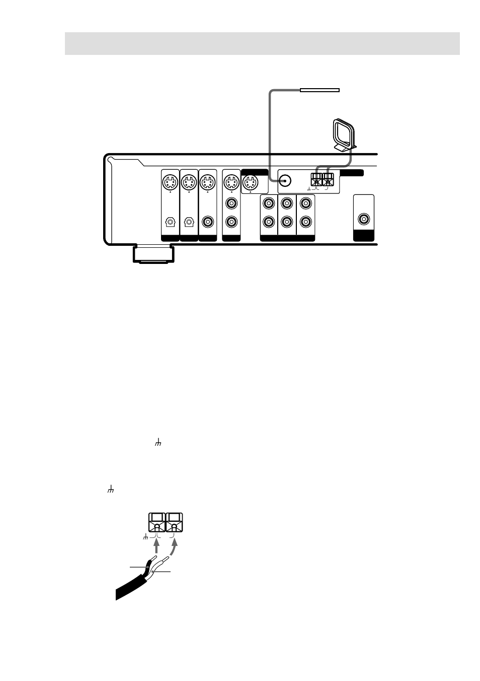 Conexión de antenas, Notas sobre la conexión de antenas | Sony HT-SL7 User Manual | Page 78 / 108