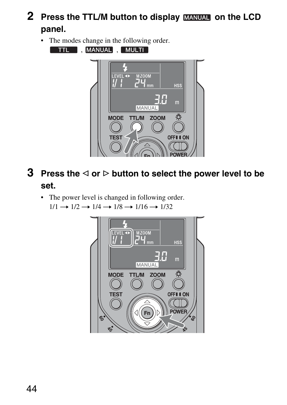 Sony HVL-F58AM User Manual | Page 44 / 88