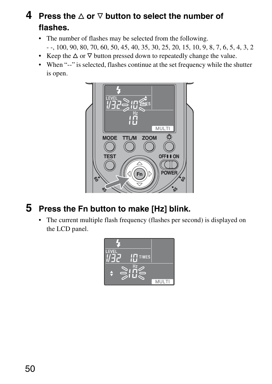 Sony HVL-F58AM User Manual | Page 50 / 88