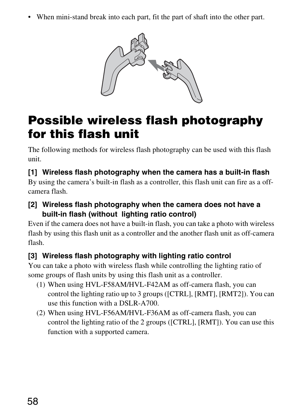 Sony HVL-F58AM User Manual | Page 58 / 88