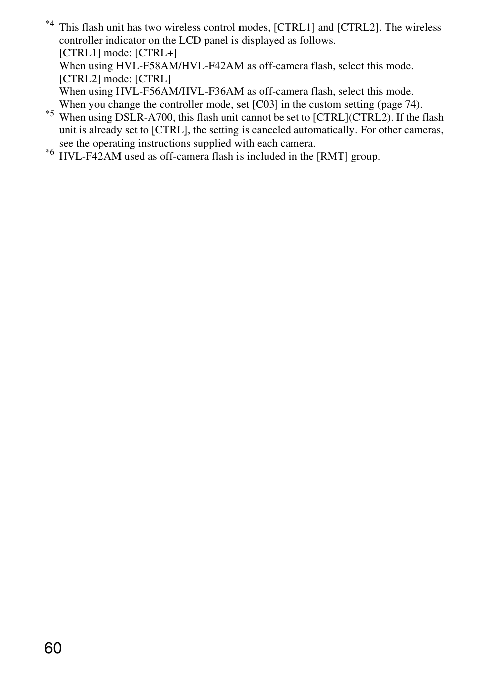 Sony HVL-F58AM User Manual | Page 60 / 88