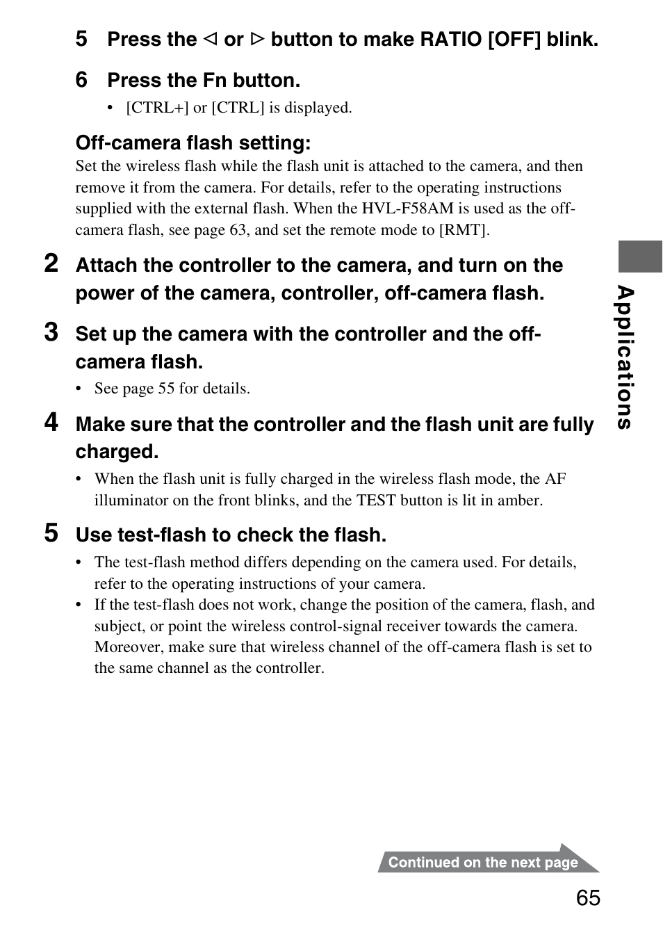 Sony HVL-F58AM User Manual | Page 65 / 88
