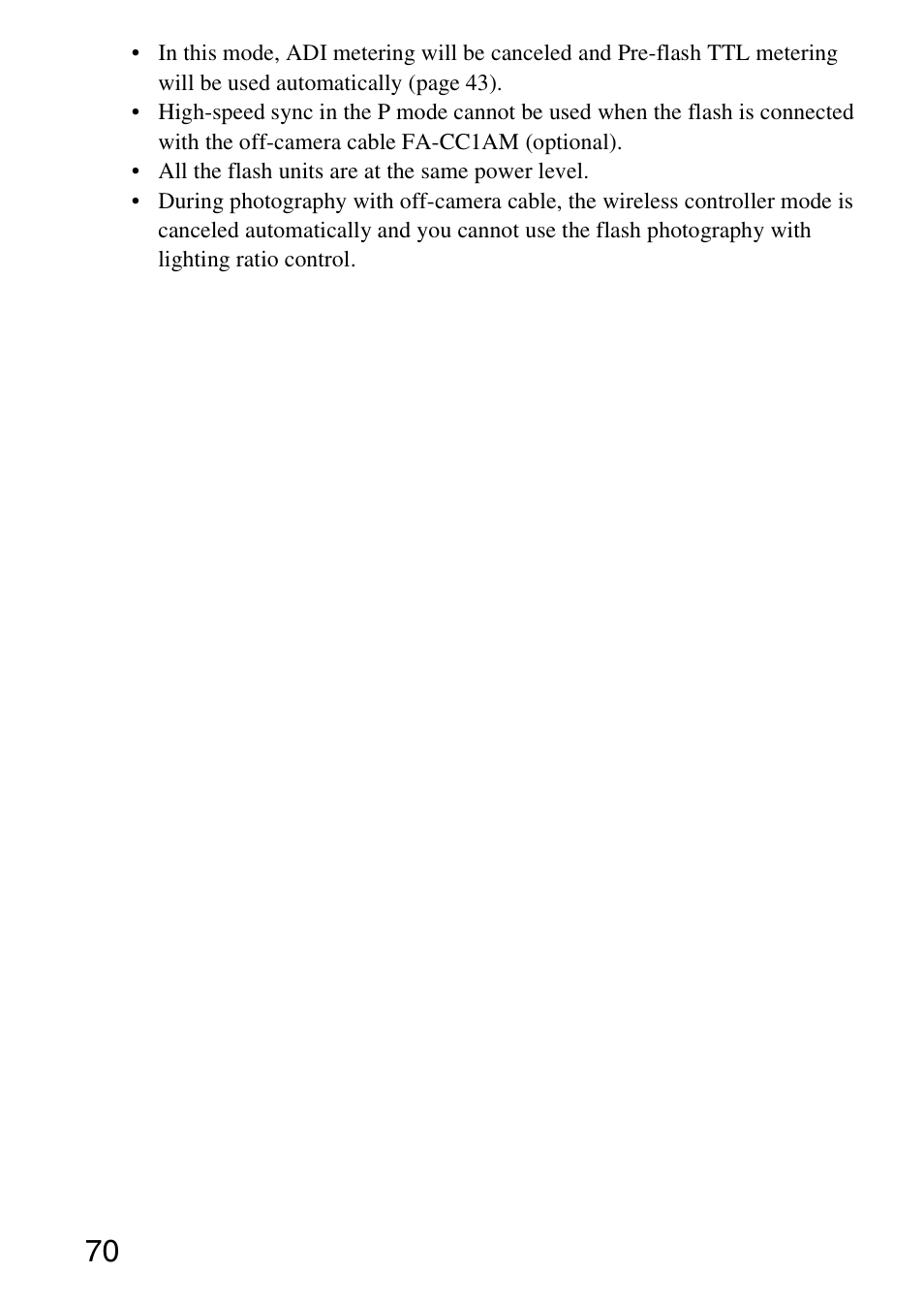 Sony HVL-F58AM User Manual | Page 70 / 88