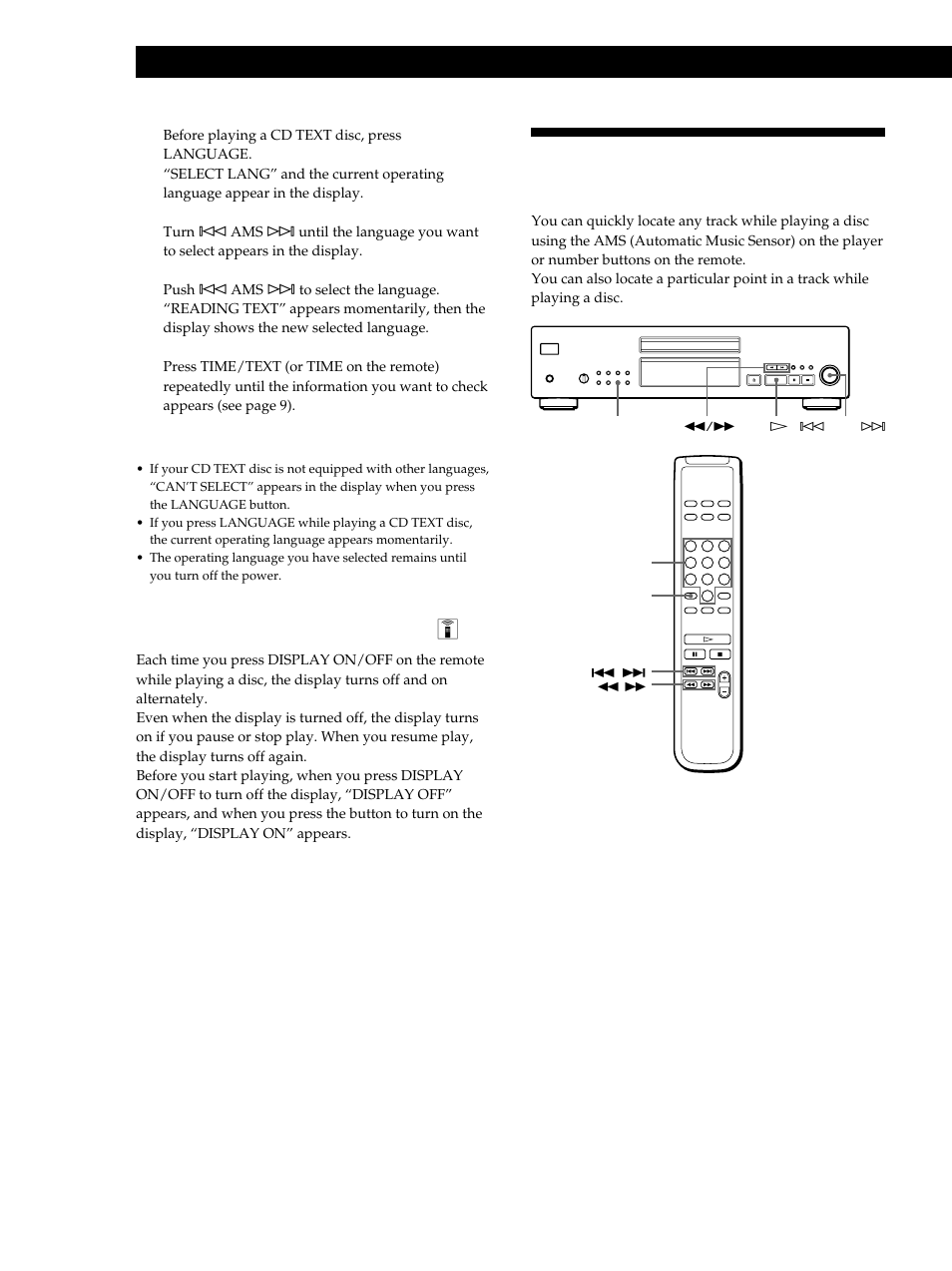 Playing cds, Turning off indications in the display z | Sony CDP-XB740 User Manual | Page 10 / 84