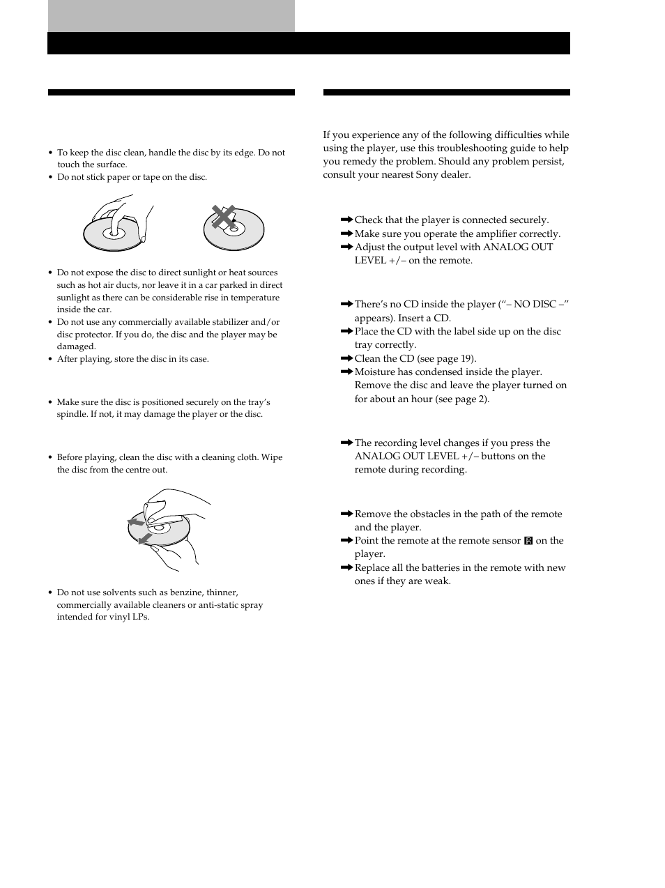 Troubleshooting, Additional information | Sony CDP-XB740 User Manual | Page 19 / 84