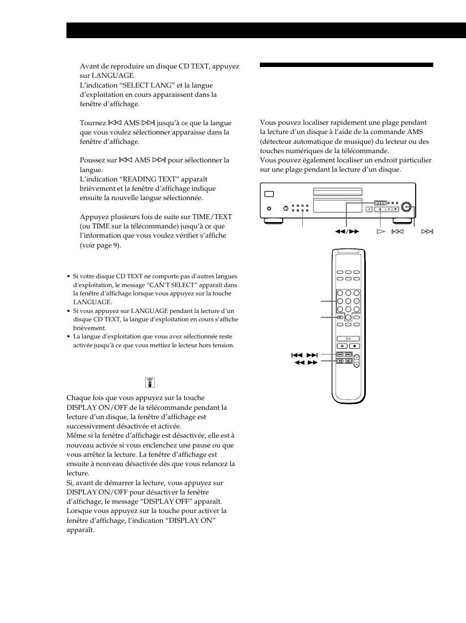 Lecture de disques compacts | Sony CDP-XB740 User Manual | Page 30 / 84