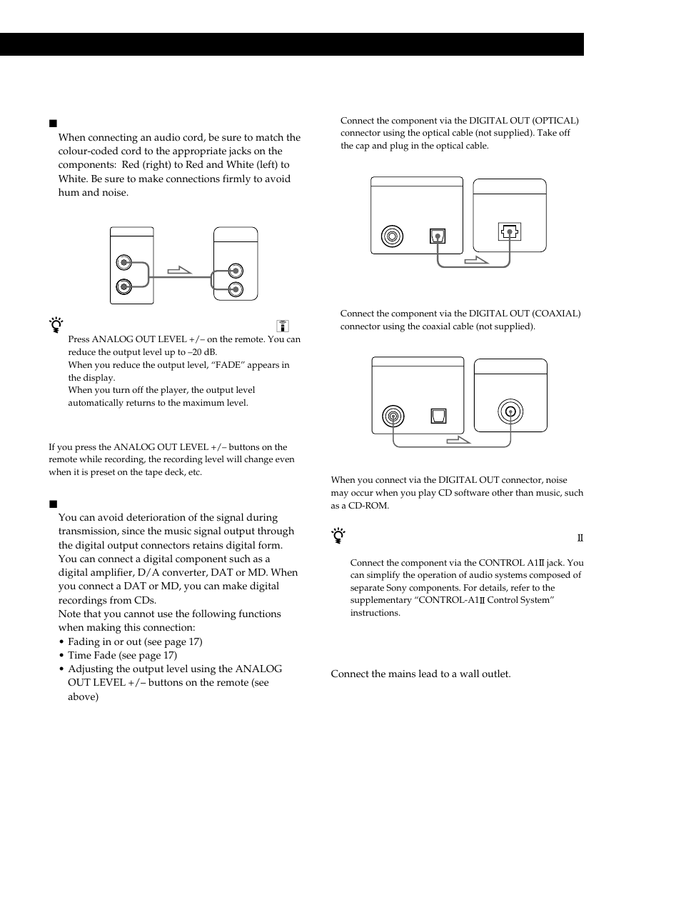 Getting started, Hookups, Connecting the mains lead | Where do i go next | Sony CDP-XB740 User Manual | Page 5 / 84