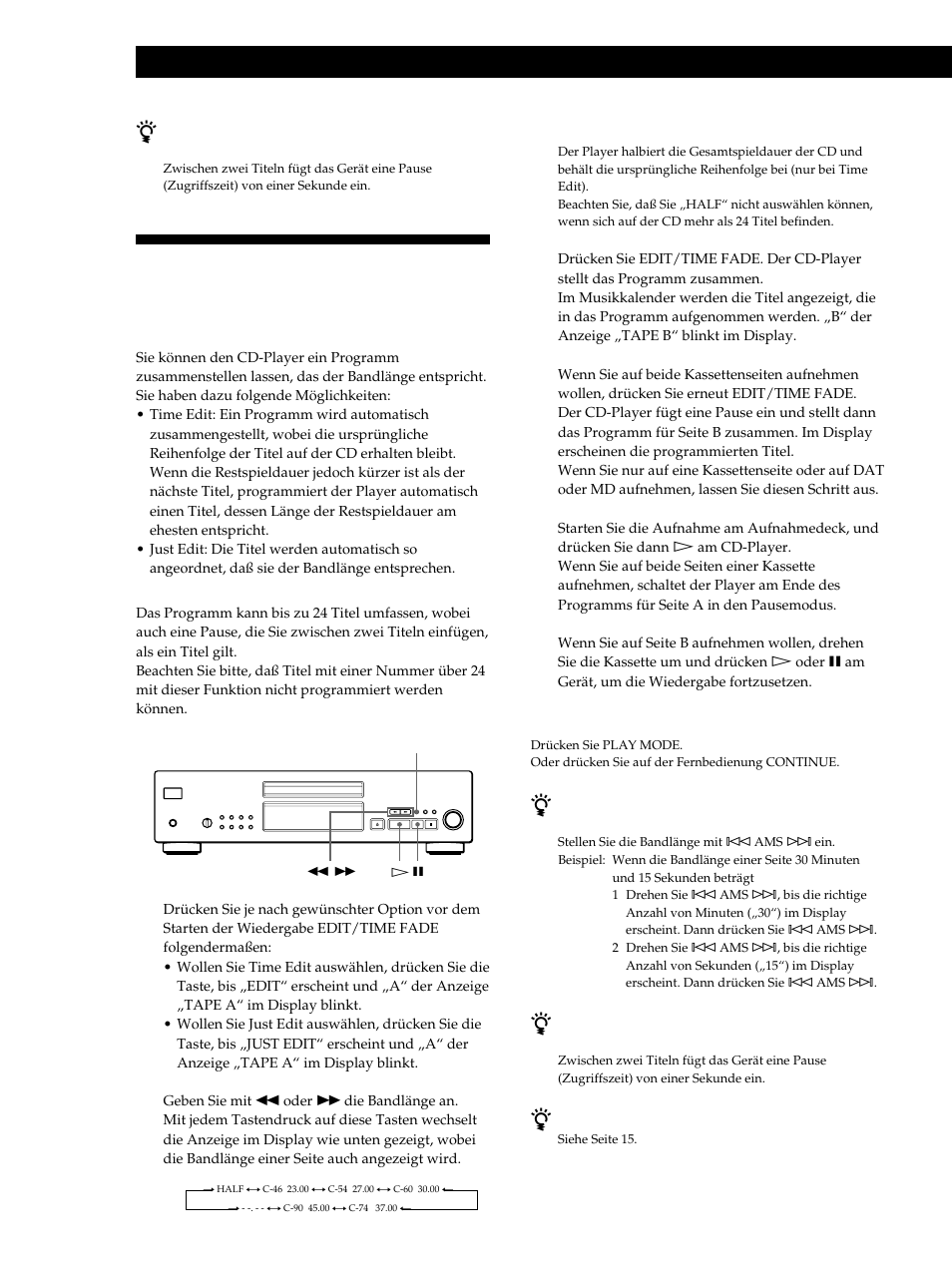 Aufnehmen von cds | Sony CDP-XB740 User Manual | Page 56 / 84