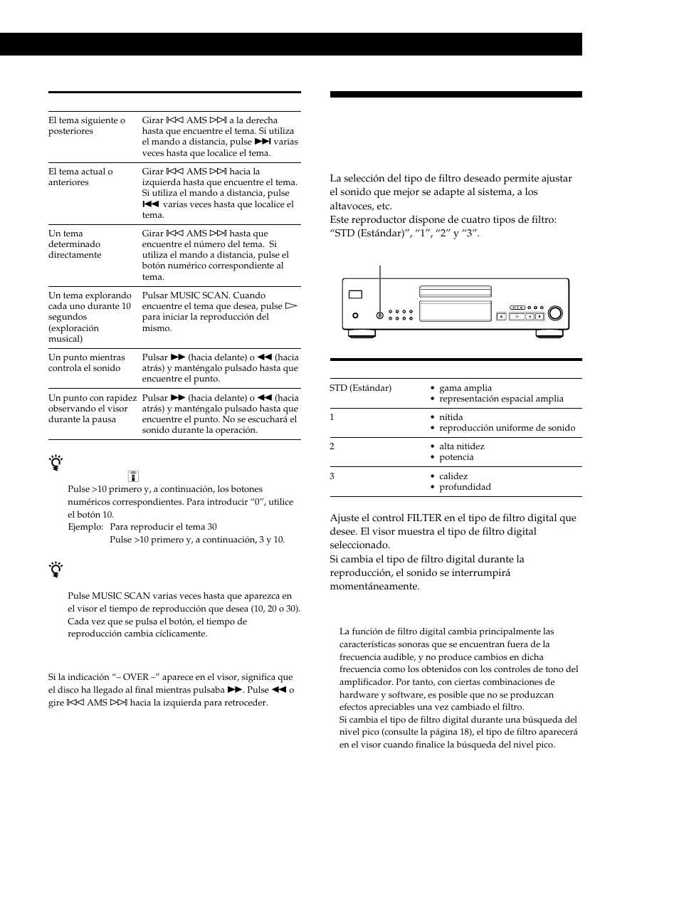 Reproducción de discos compactos | Sony CDP-XB740 User Manual | Page 71 / 84