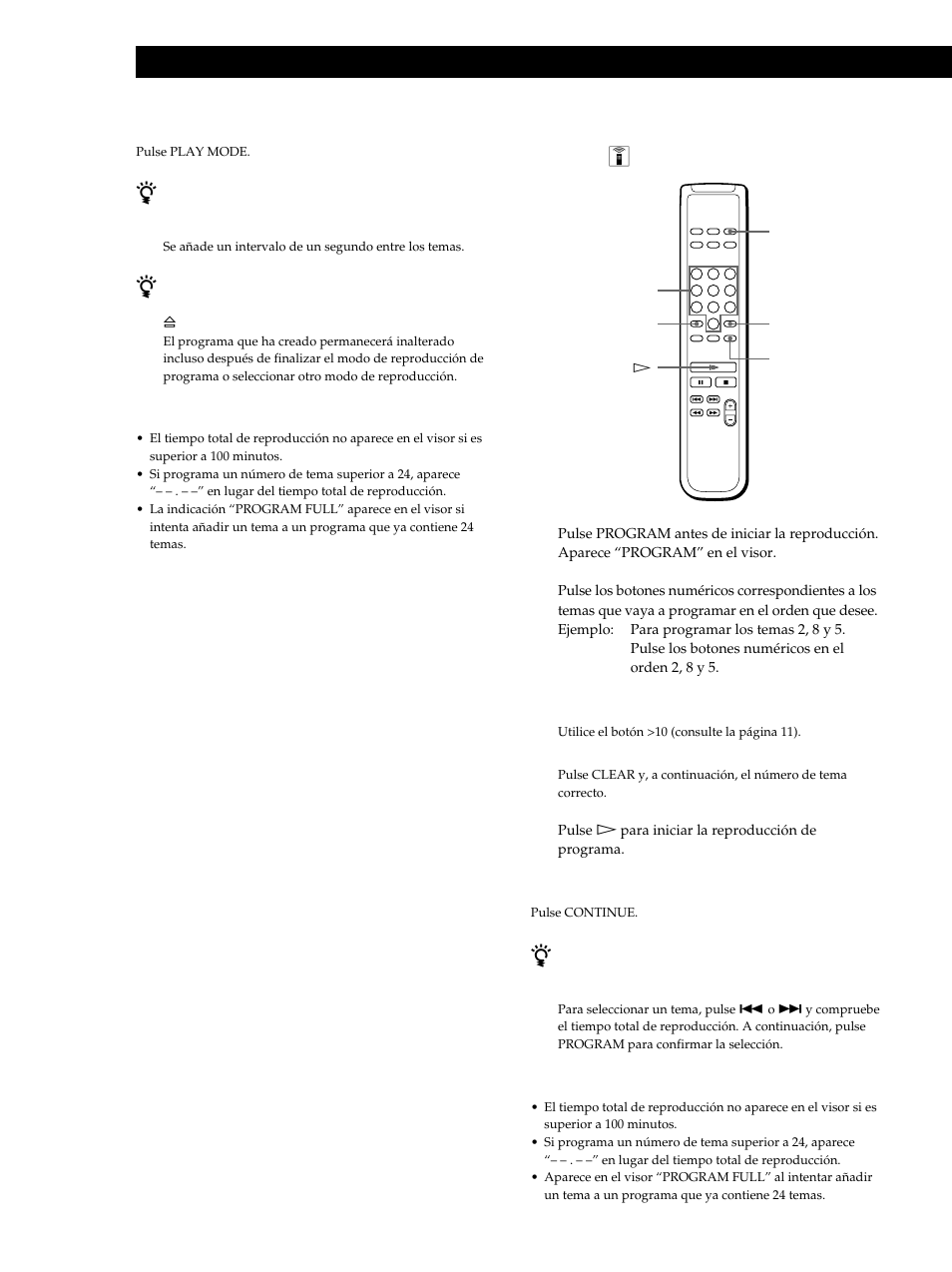 Reproducción de discos compactos | Sony CDP-XB740 User Manual | Page 74 / 84