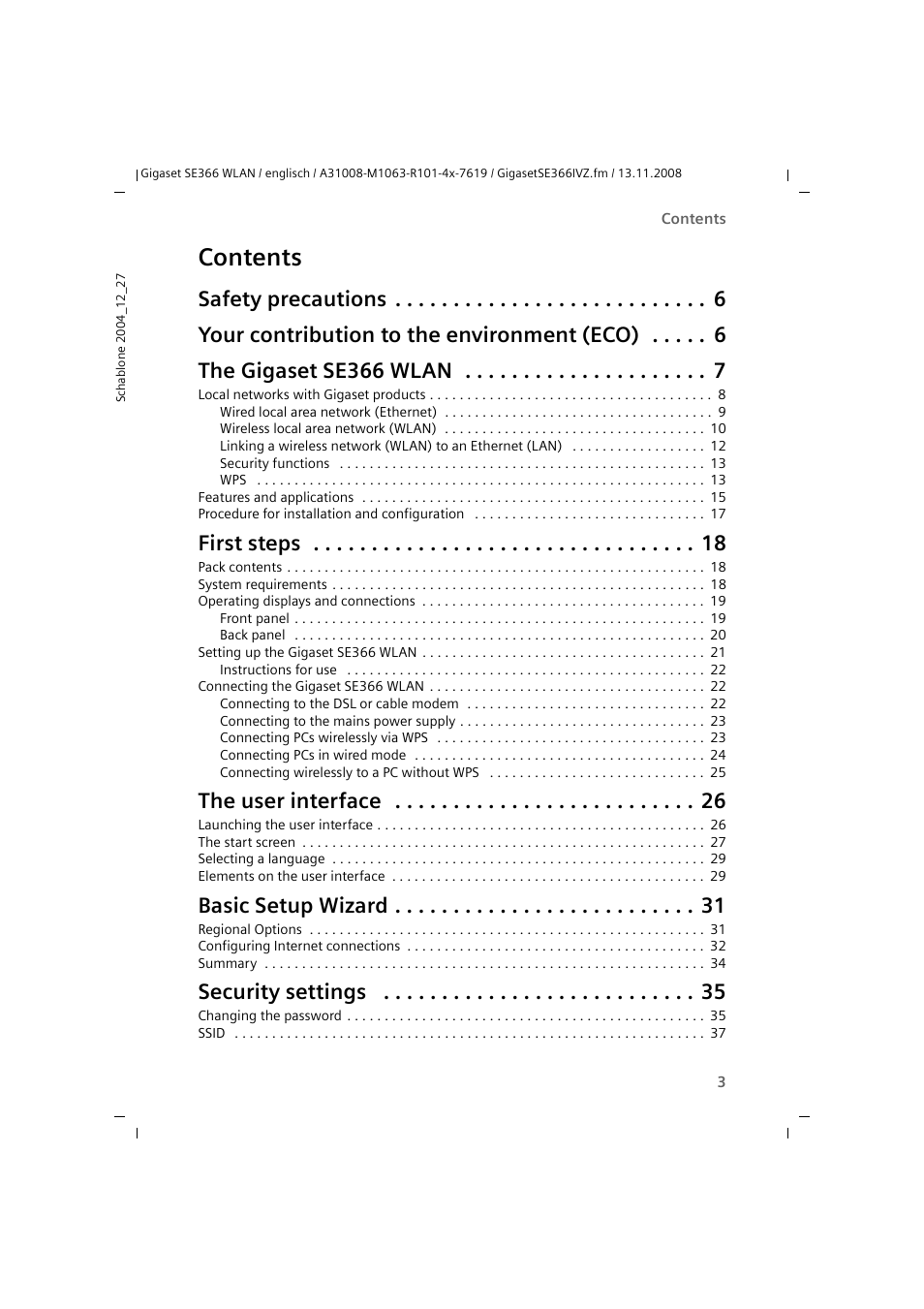 Sony SE366 User Manual | Page 3 / 124