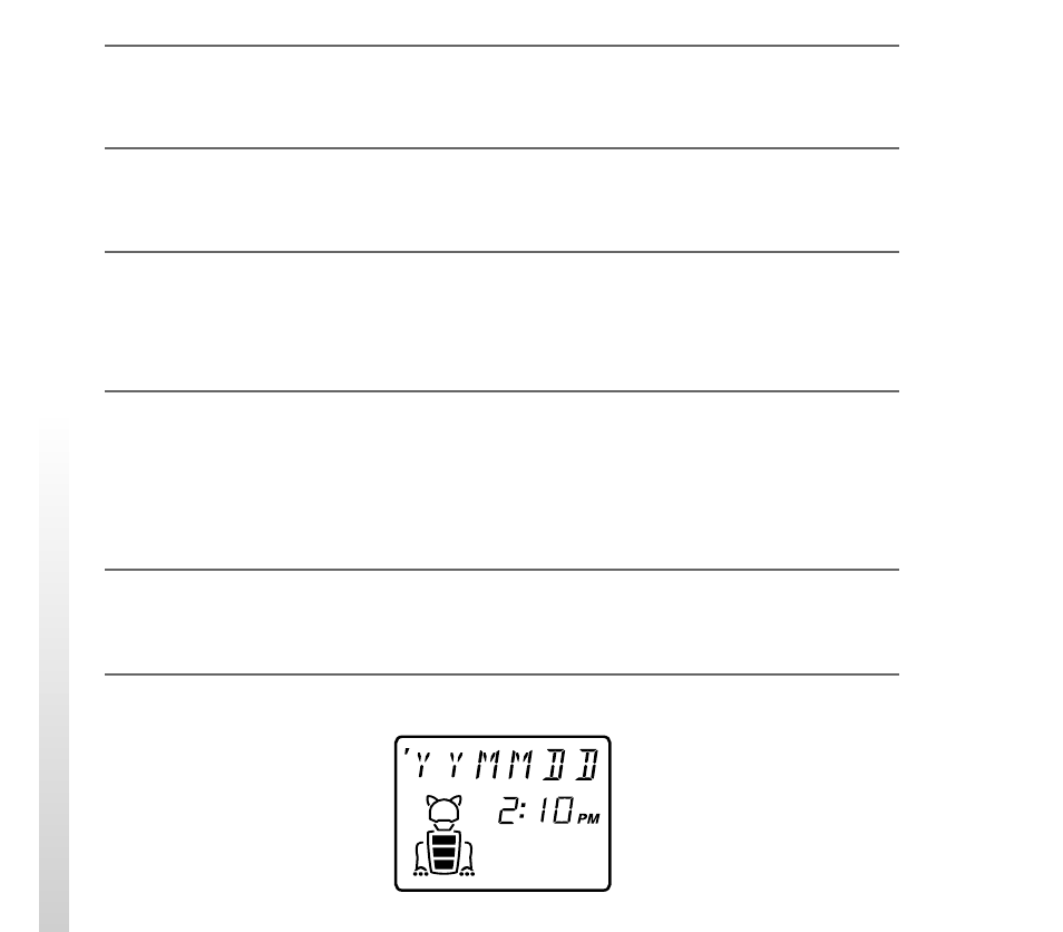 Setting the date and time display format | Sony AIBO ERA-210P1 User Manual | Page 24 / 96