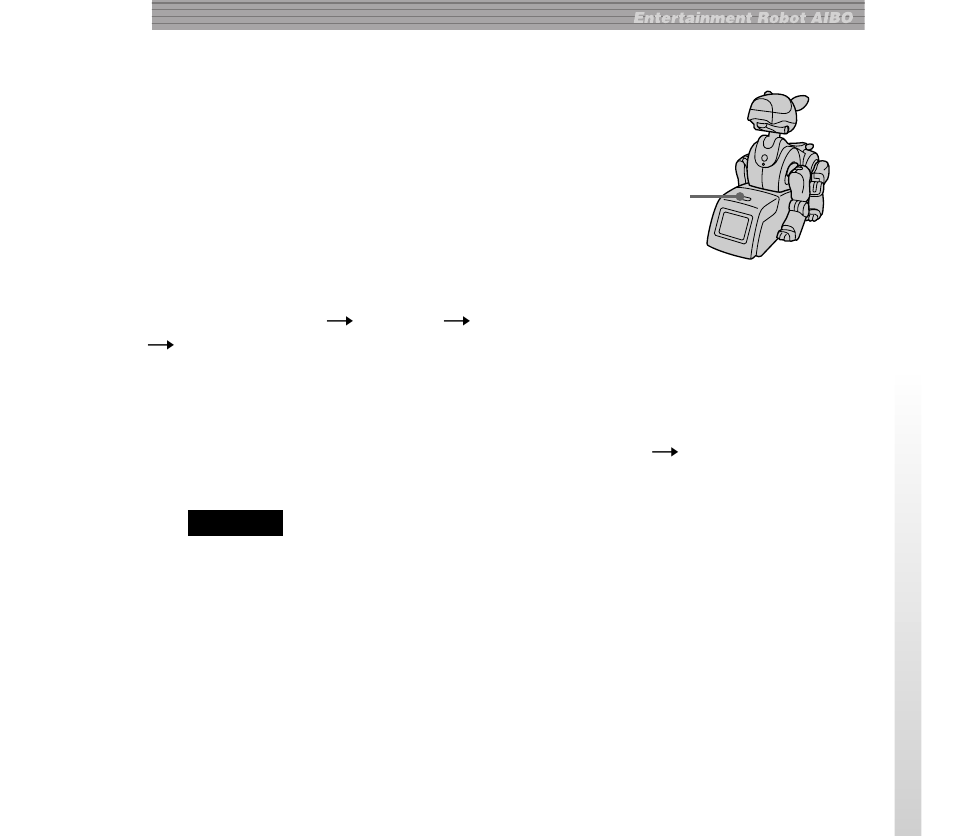 Überprüfen von aibos einstellungen | Sony AIBO ERA-210P1 User Manual | Page 79 / 96