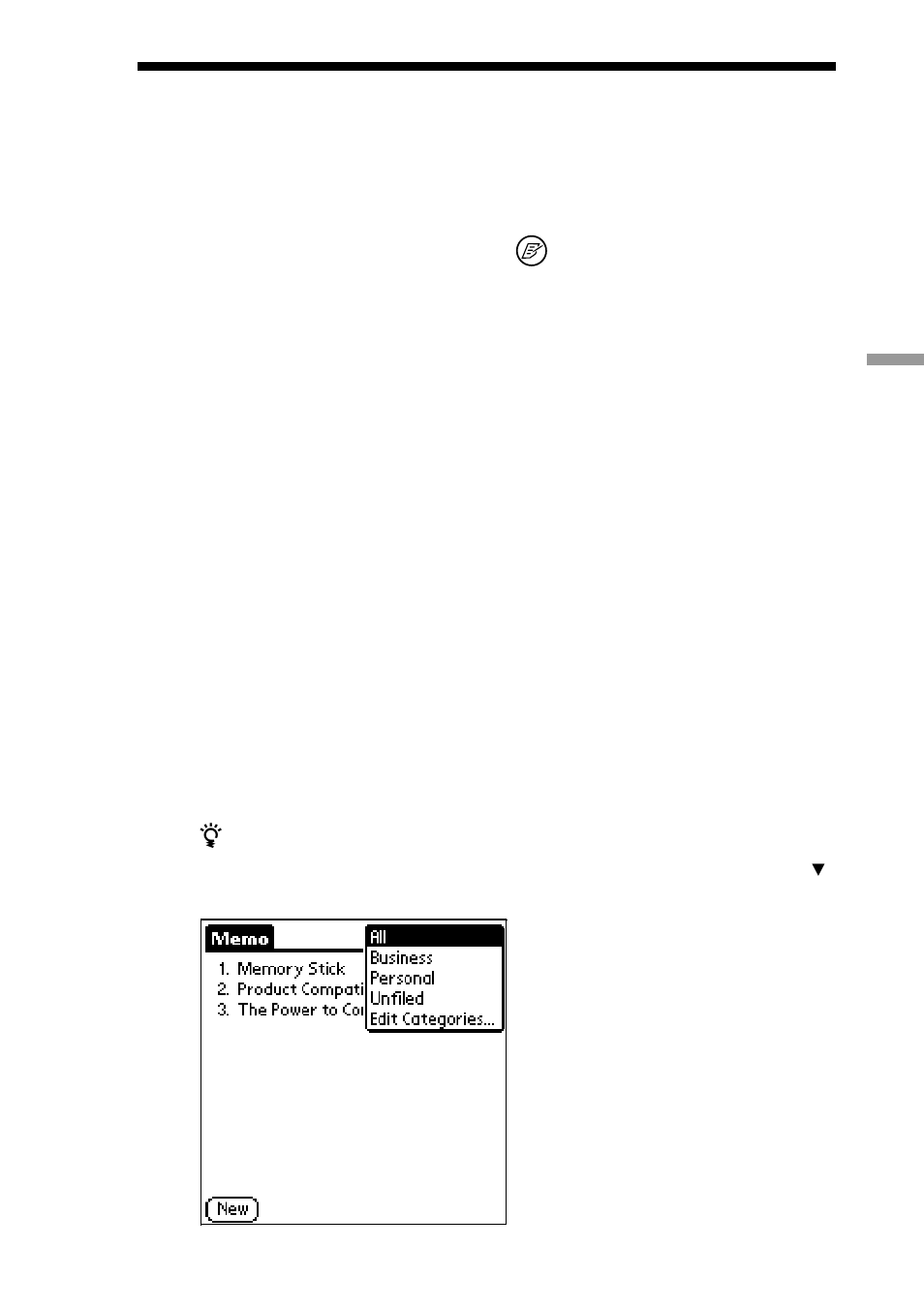 Reviewing memos | Sony CLIE PEG-S300/E User Manual | Page 110 / 261