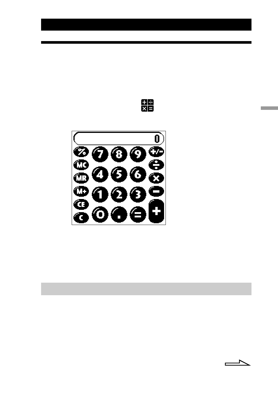 Using the calculator (calculator), Calculating with the calculator | Sony CLIE PEG-S300/E User Manual | Page 134 / 261
