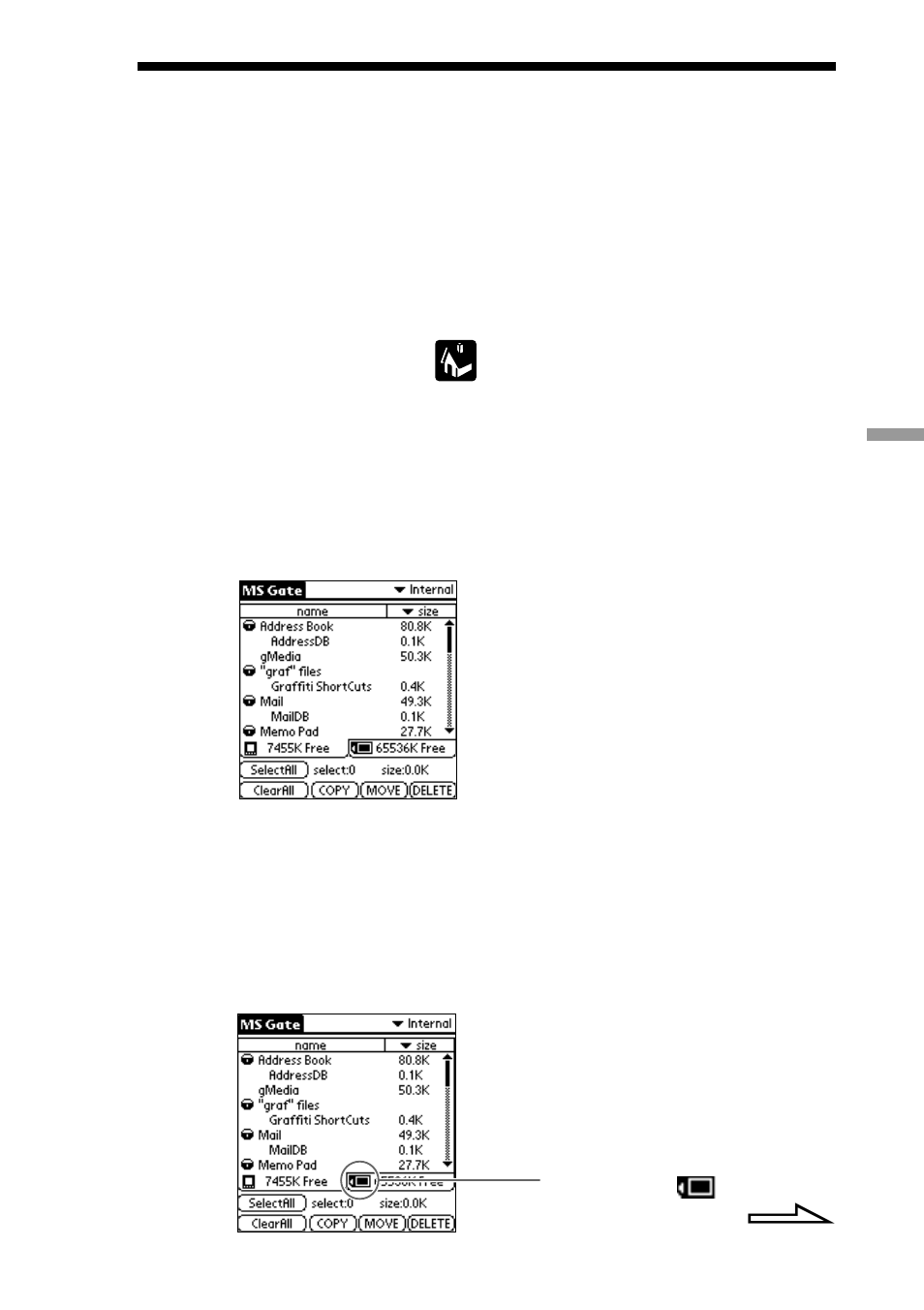 Copying data from a memory stick, Media to the clie handheld | Sony CLIE PEG-S300/E User Manual | Page 146 / 261