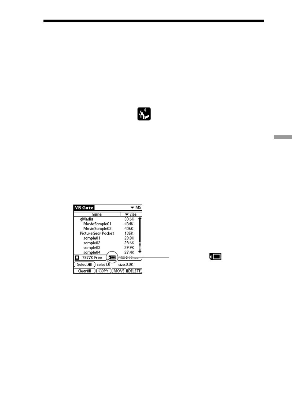 Deleting data on the memory stick media, Deleting data on the memory, Stick media | Sony CLIE PEG-S300/E User Manual | Page 148 / 261