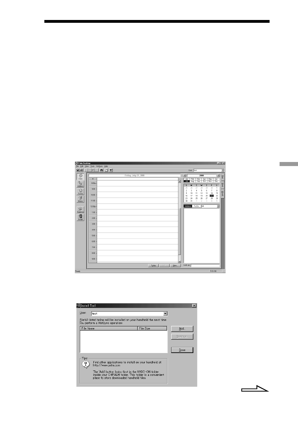 Installing applications from a computer, Installing applications from a, Computer | Sony CLIE PEG-S300/E User Manual | Page 180 / 261