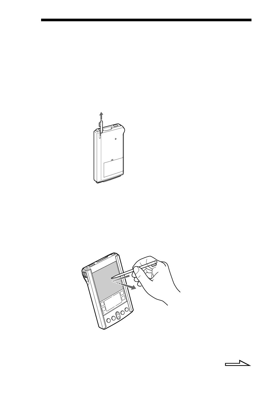 Using the stylus | Sony CLIE PEG-S300/E User Manual | Page 19 / 261