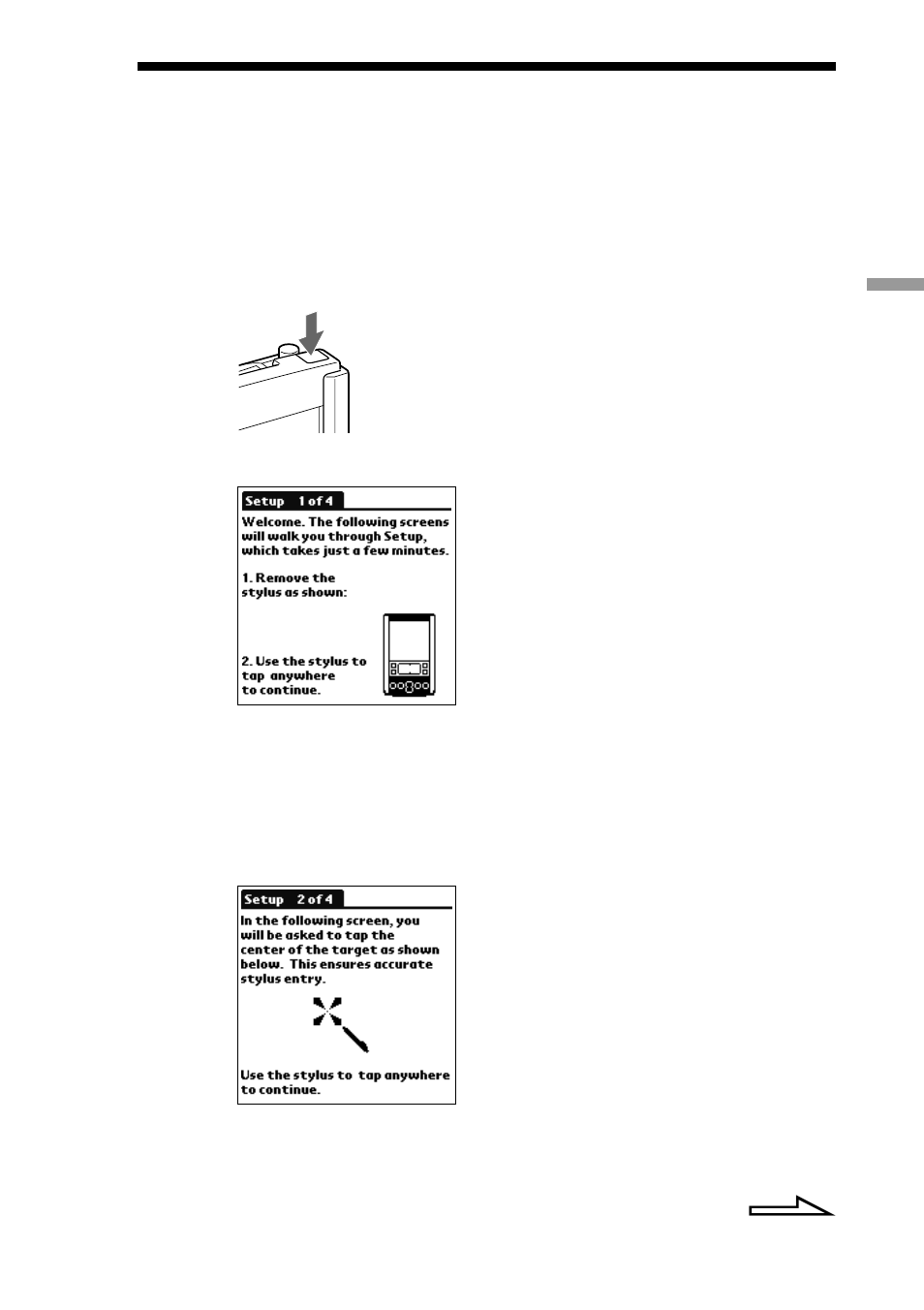 Defining the initial settings | Sony CLIE PEG-S300/E User Manual | Page 30 / 261