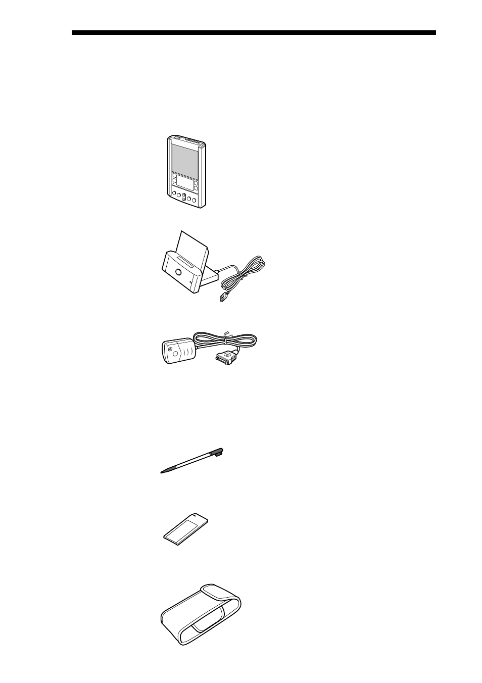 Your clie handheld and its accessories, Your clie handheld and its, Accessories | Sony CLIE PEG-S300/E User Manual | Page 7 / 261