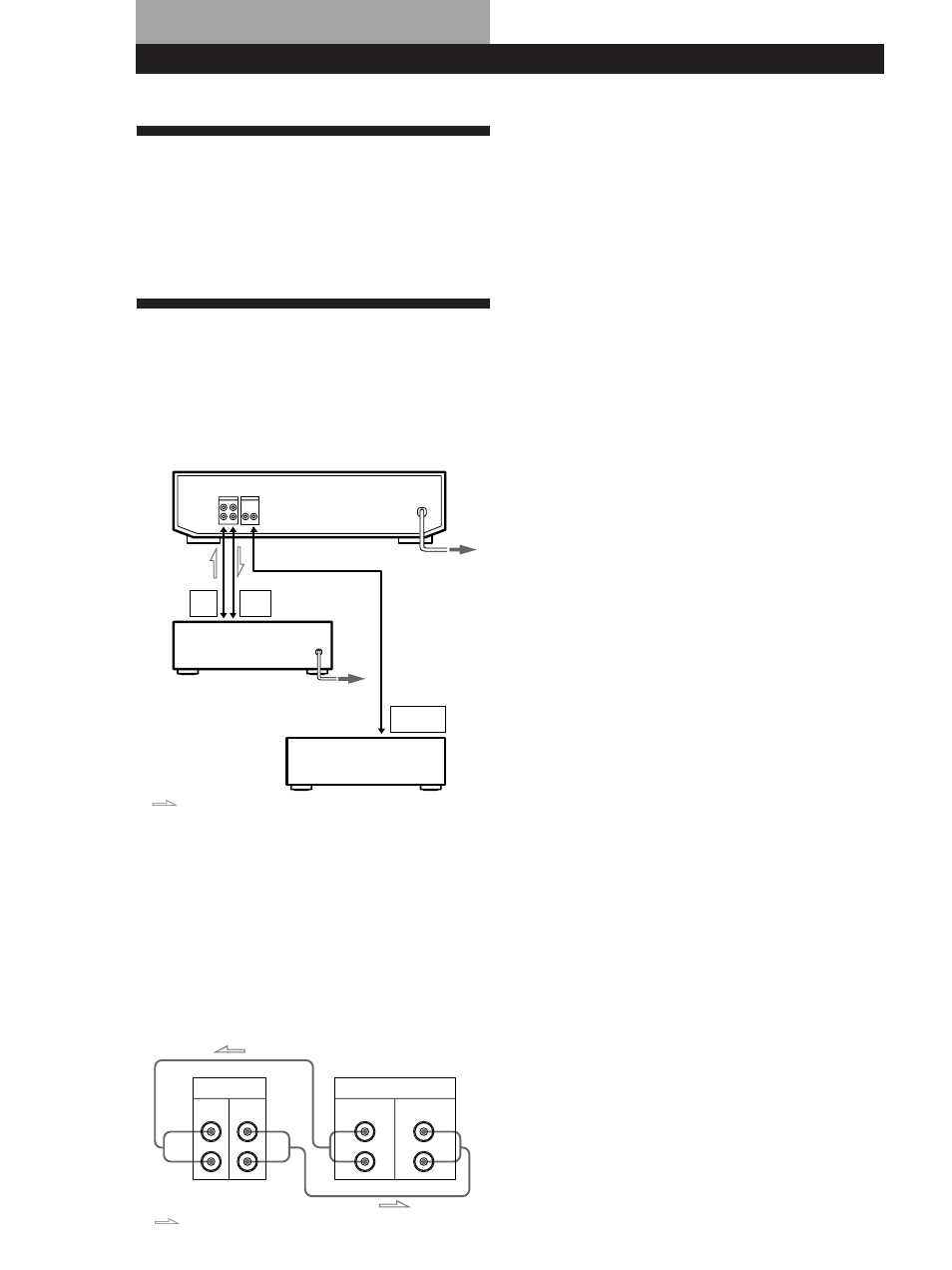 Unpacking, Hooking up the system, Getting started 4 | Connecting the ac power cord, Where do i go next, Hookups, Getting started | Sony TC-WE825S User Manual | Page 4 / 24