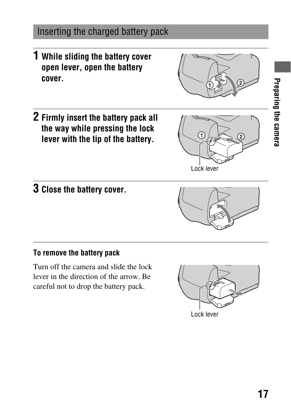 Sony alpha DSLR-A500 User Manual | Page 17 / 178