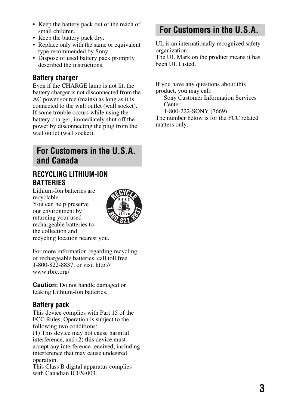 Sony alpha DSLR-A500 User Manual | Page 3 / 178