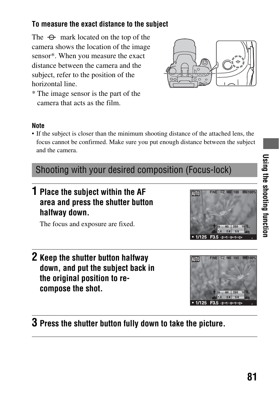 Sony alpha DSLR-A500 User Manual | Page 81 / 178