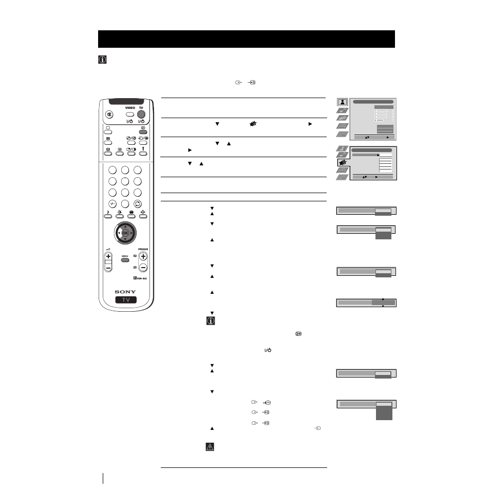 Using the features menu, Menu system | Sony Grand Wega KF-50SX100K User Manual | Page 13 / 193