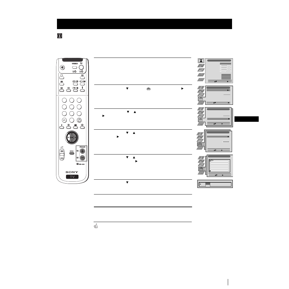 Skipping programme positions, 17 gb, Menu system | Sony Grand Wega KF-50SX100K User Manual | Page 16 / 193