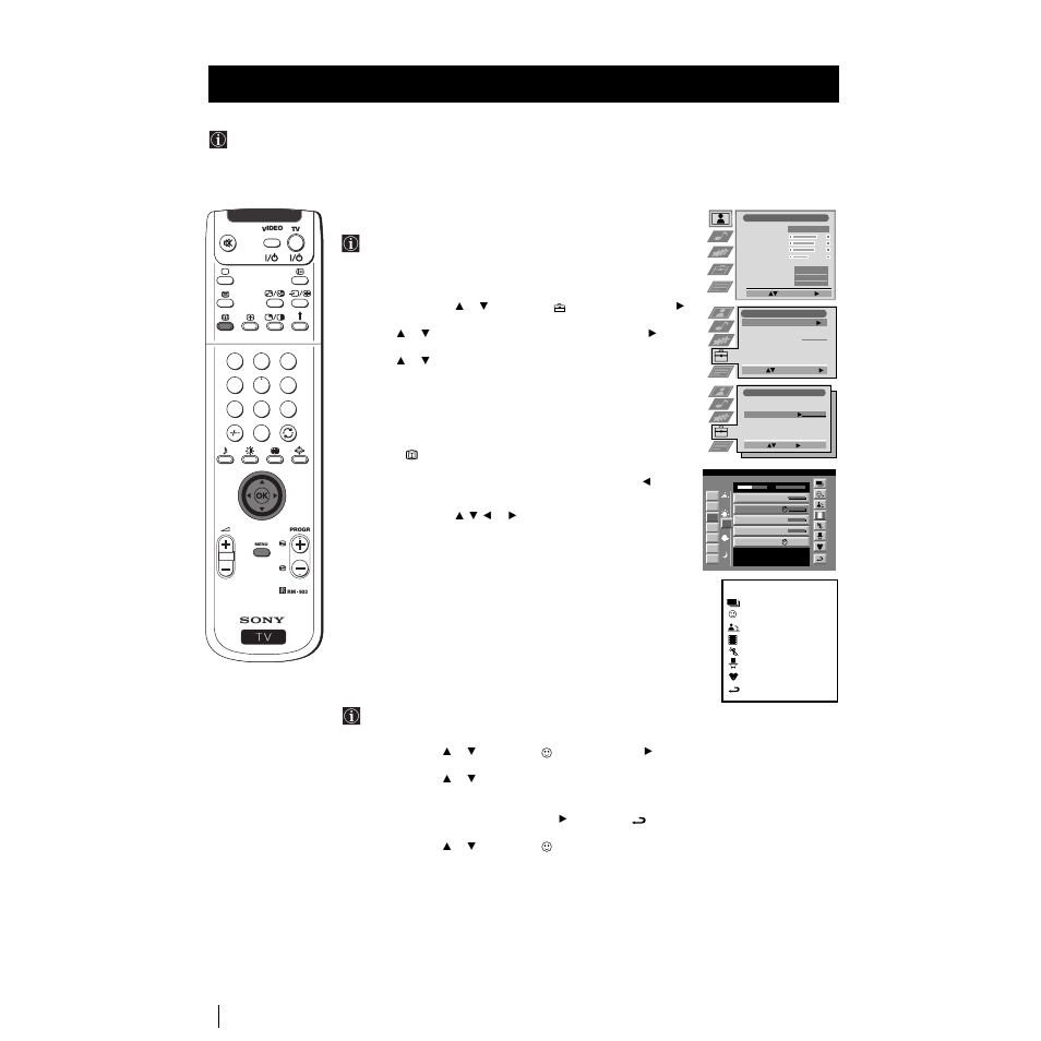 Selecting your nextview provider, Displaying nextview, Using the "individual setting" menu | Nextview | Sony Grand Wega KF-50SX100K User Manual | Page 25 / 193