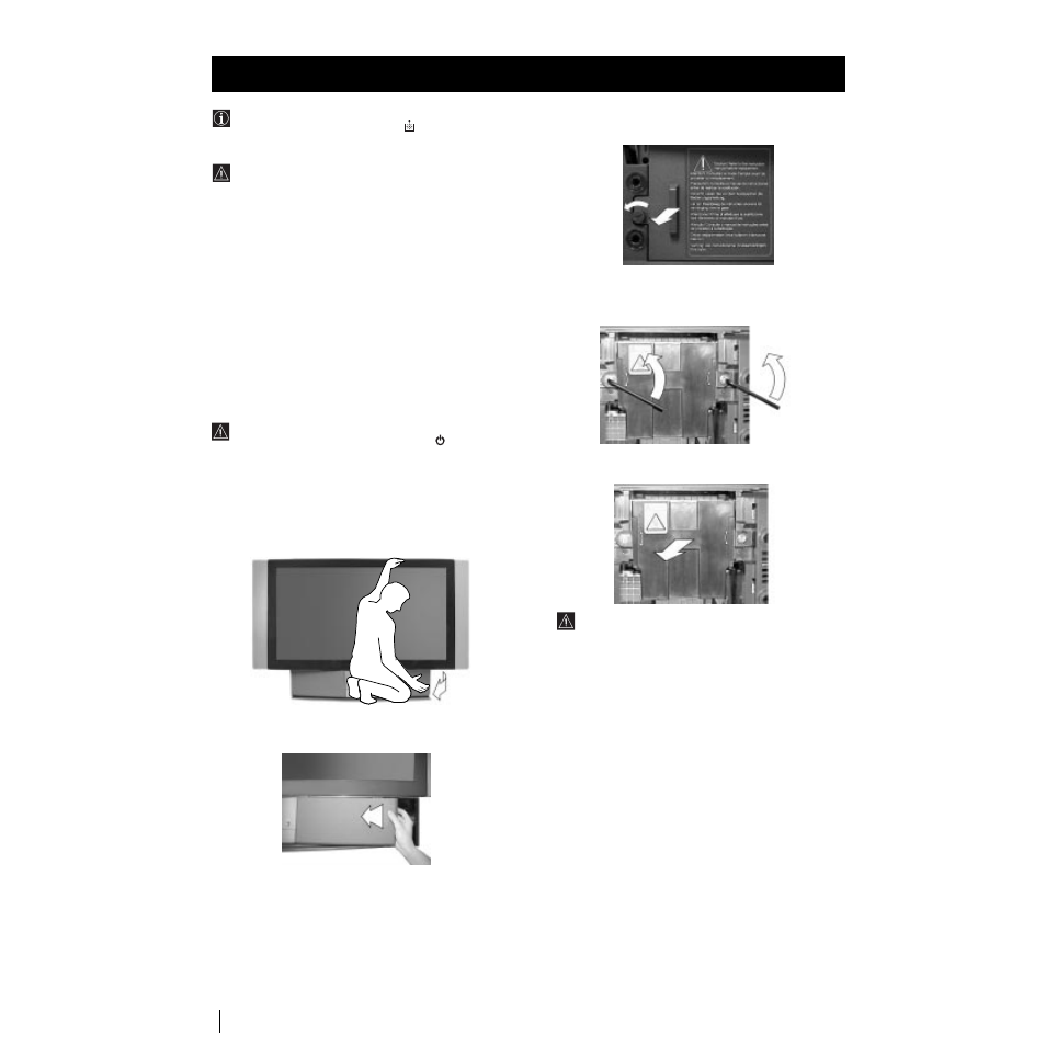 Replacing the lamp | Sony Grand Wega KF-50SX100K User Manual | Page 31 / 193