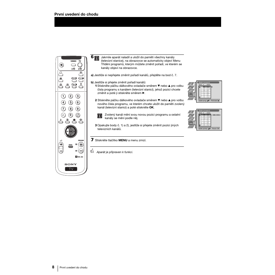 8první uvedení do chodu | Sony Grand Wega KF-50SX100K User Manual | Page 39 / 193