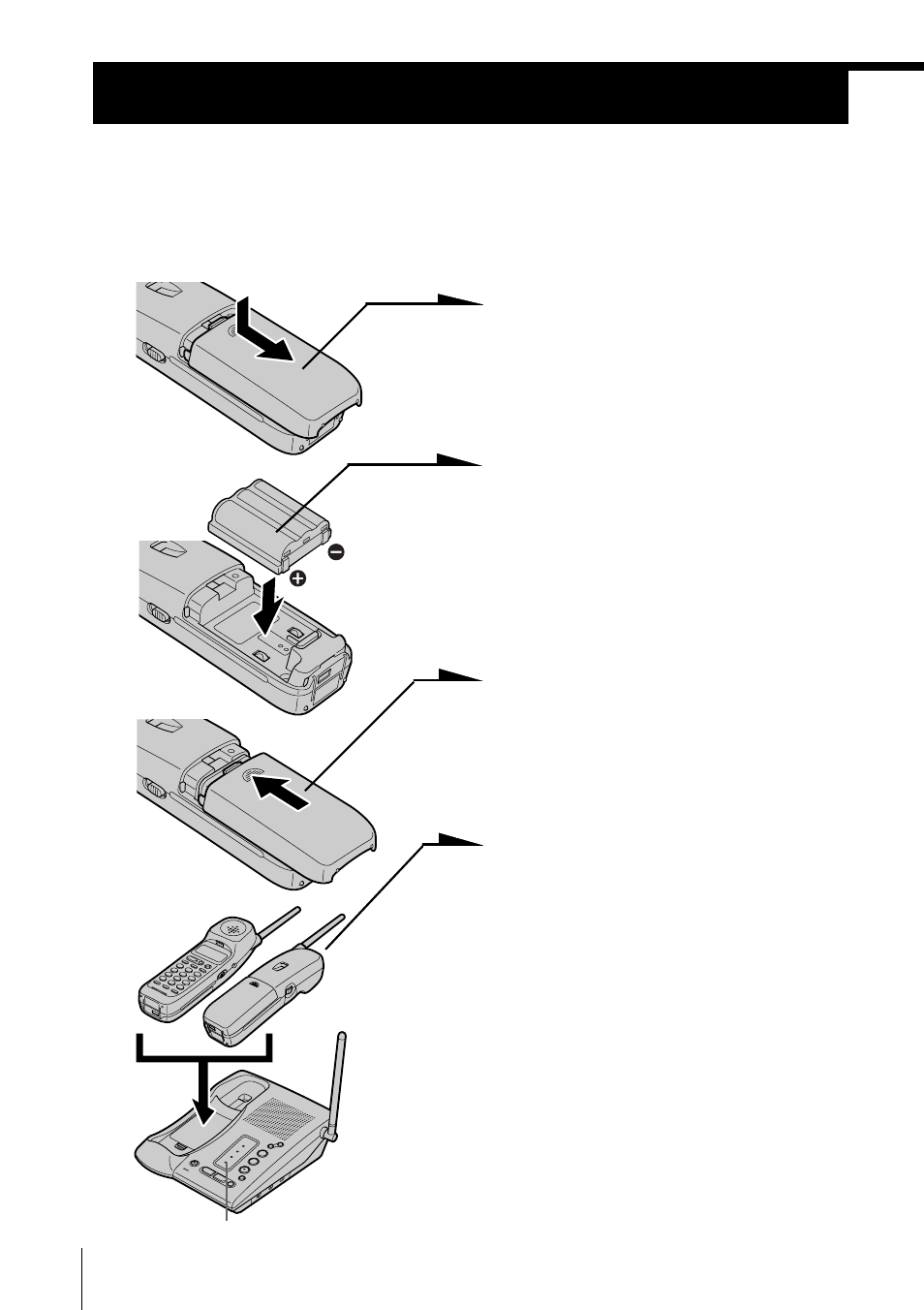 Preparing the battery pack, Step 3: preparing the battery, Pack | Step 3 | Sony SPP-IM982 User Manual | Page 14 / 72