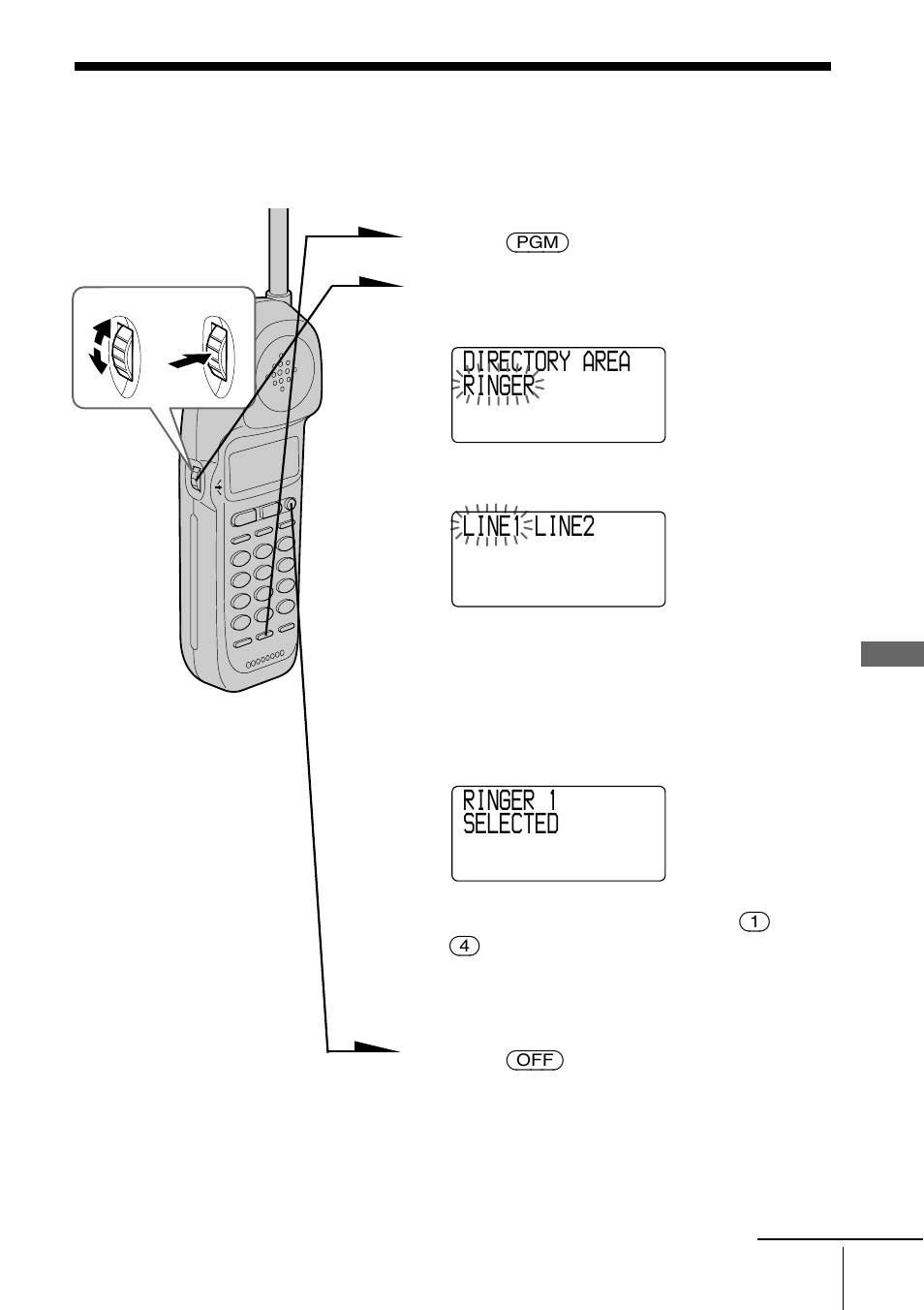 Setting the ringer type | Sony SPP-IM982 User Manual | Page 37 / 72