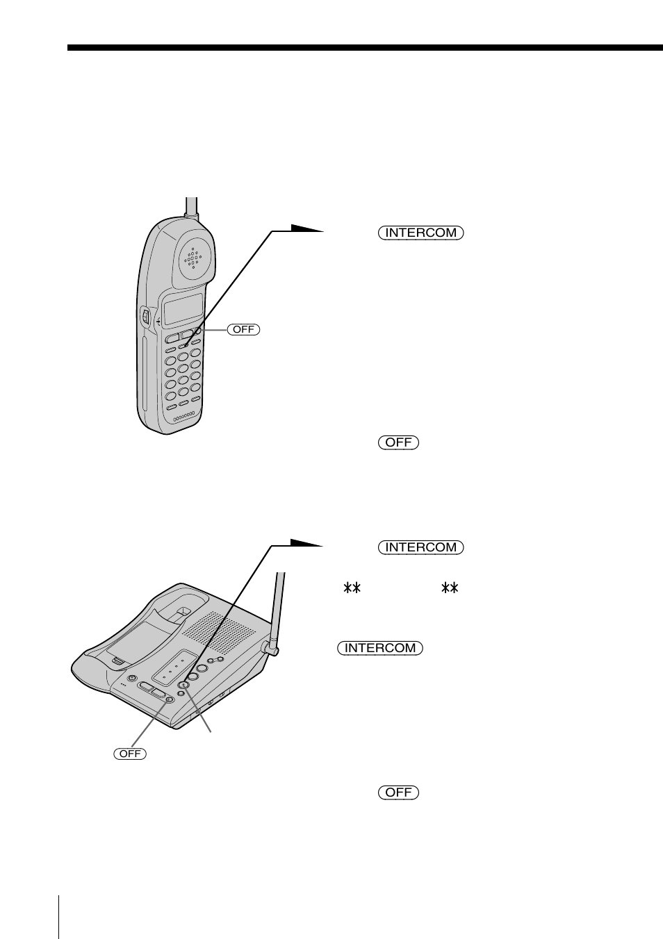 Talking between the phones (intercom), To talk from the handset to the base unit, To talk from the base unit to the handset | Sony SPP-IM982 User Manual | Page 40 / 72