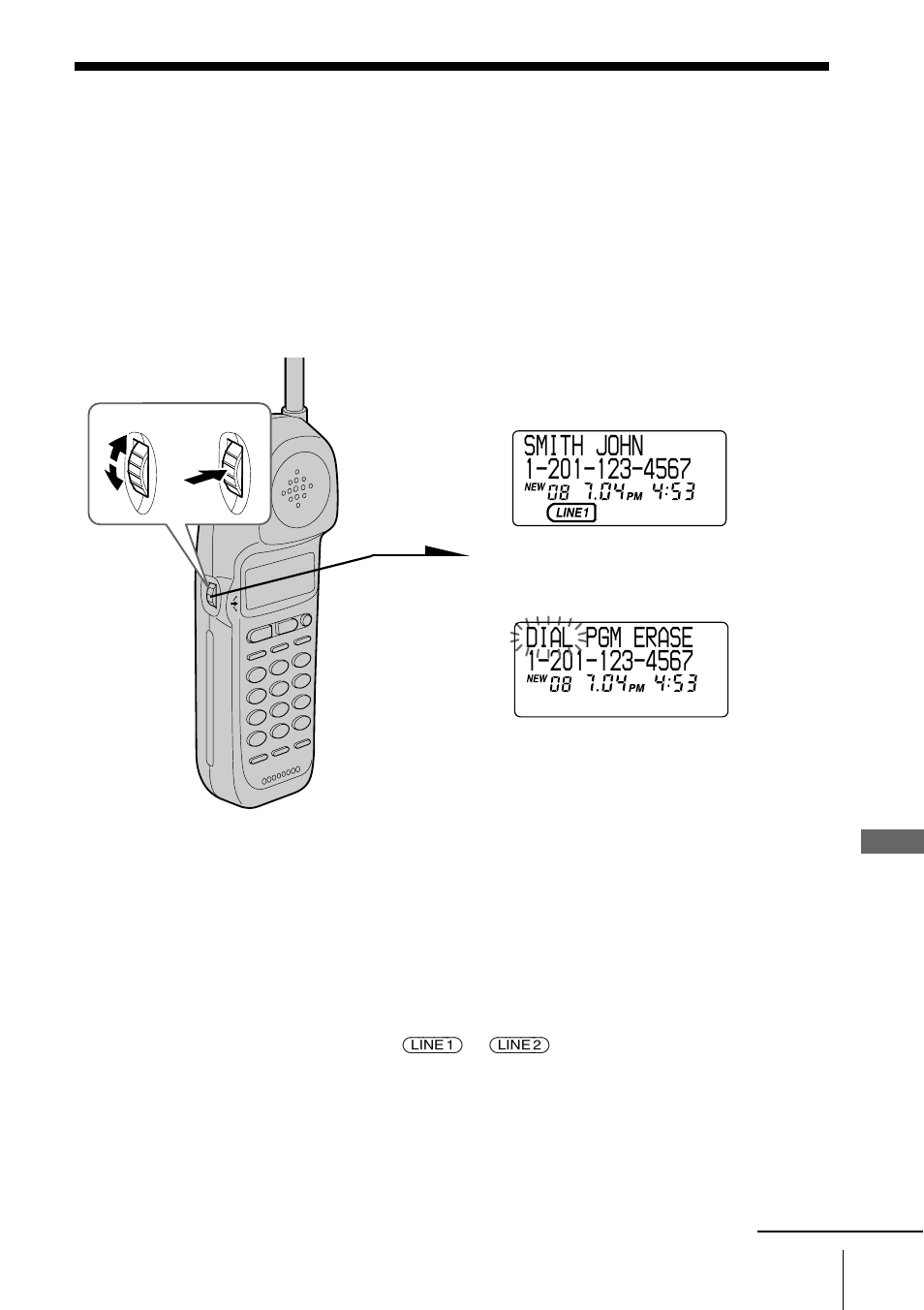 Using the caller id list, Calling back a number from the caller id list | Sony SPP-IM982 User Manual | Page 51 / 72