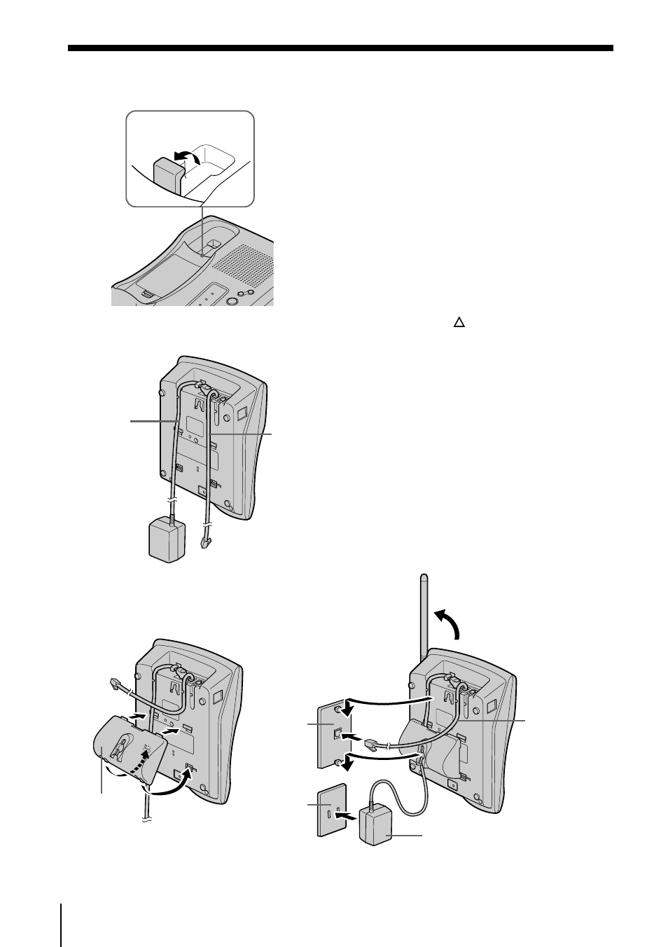 Additional information, Mounting the base unit on a wall | Sony SPP-IM982 User Manual | Page 58 / 72