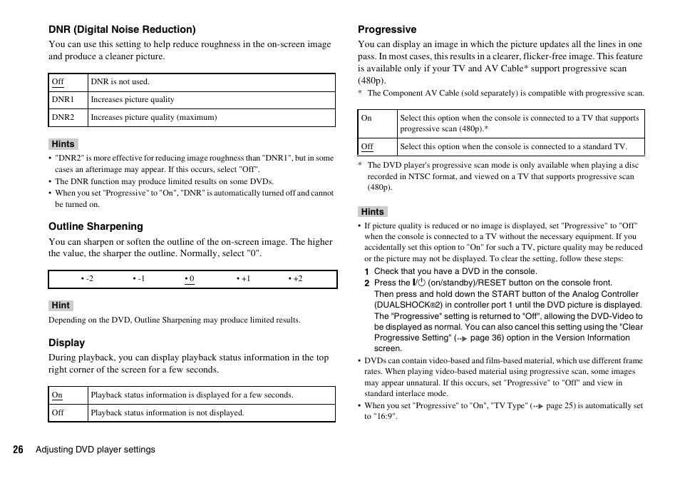 Sony PLAYSTATION 2 SCPH-90004 User Manual | Page 26 / 166