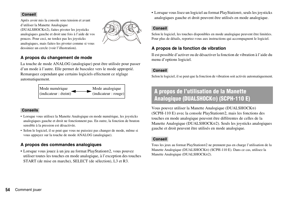 Scph-110 e) | Sony PLAYSTATION 2 SCPH-90004 User Manual | Page 54 / 166